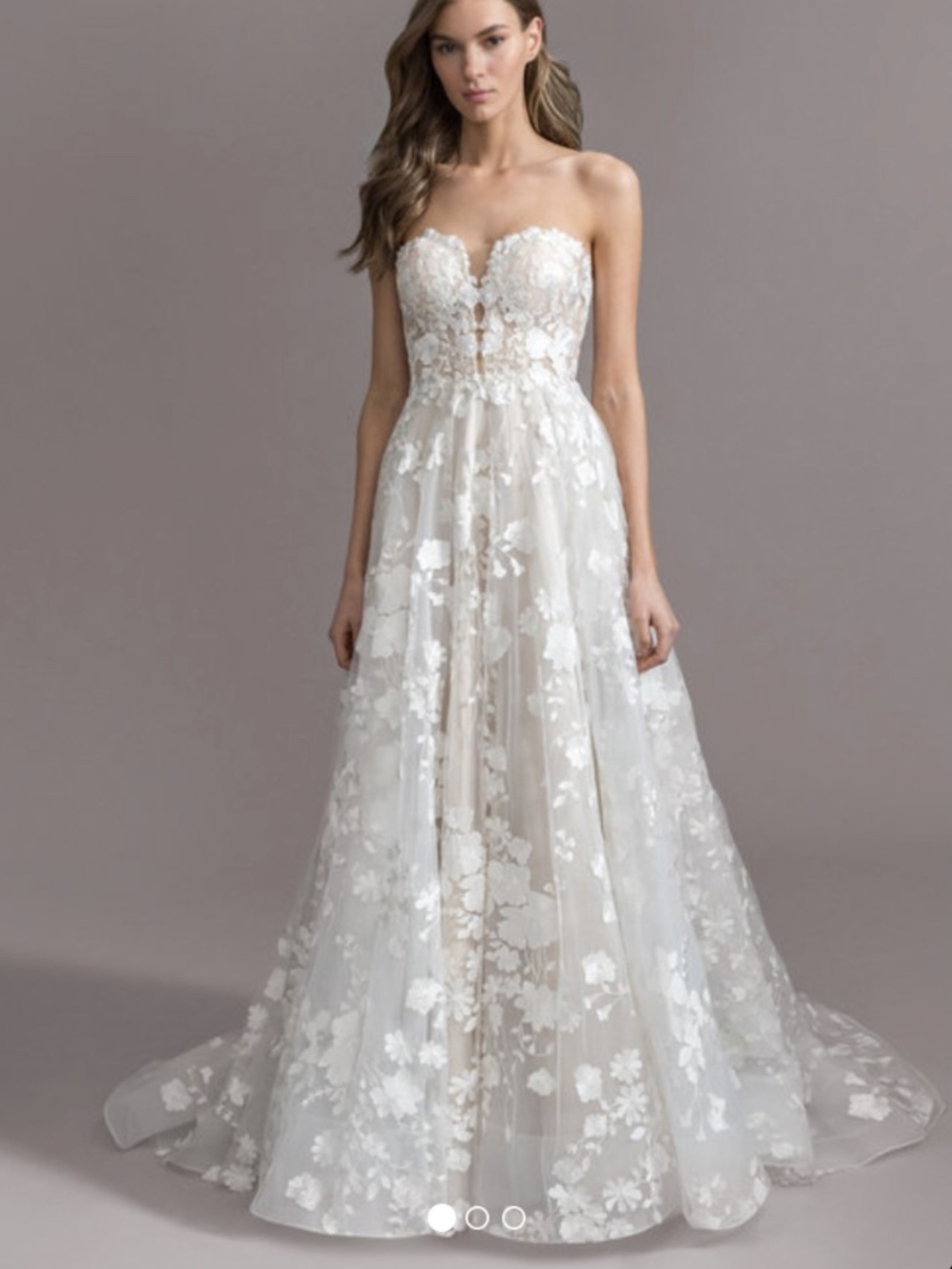 Ti Adora Arwen Wedding Gown 7961 Floral Embroidered Lace Ballgown Floor Length